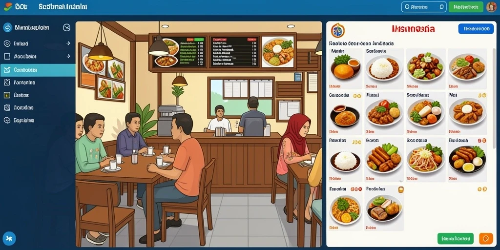 Tampilan menu utama yang user-friendly.