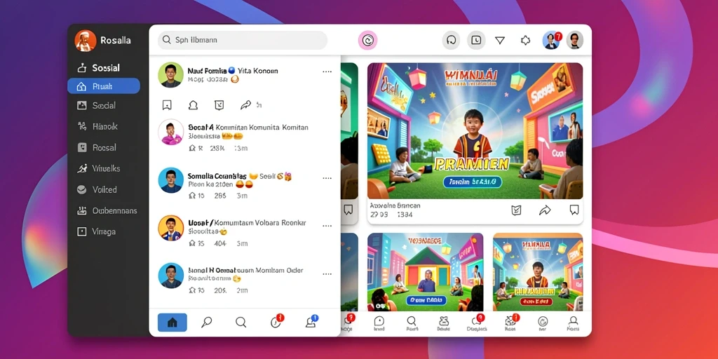 Tampilan dashboard keuangan yang menarik.