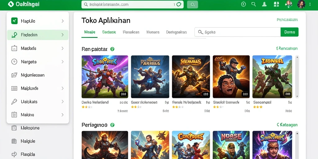 Tampilan antarmuka yang menarik dan mudah digunakan.