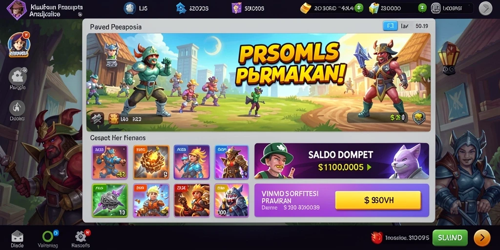 Screenshot menampilkan antarmuka permainan yang menarik.