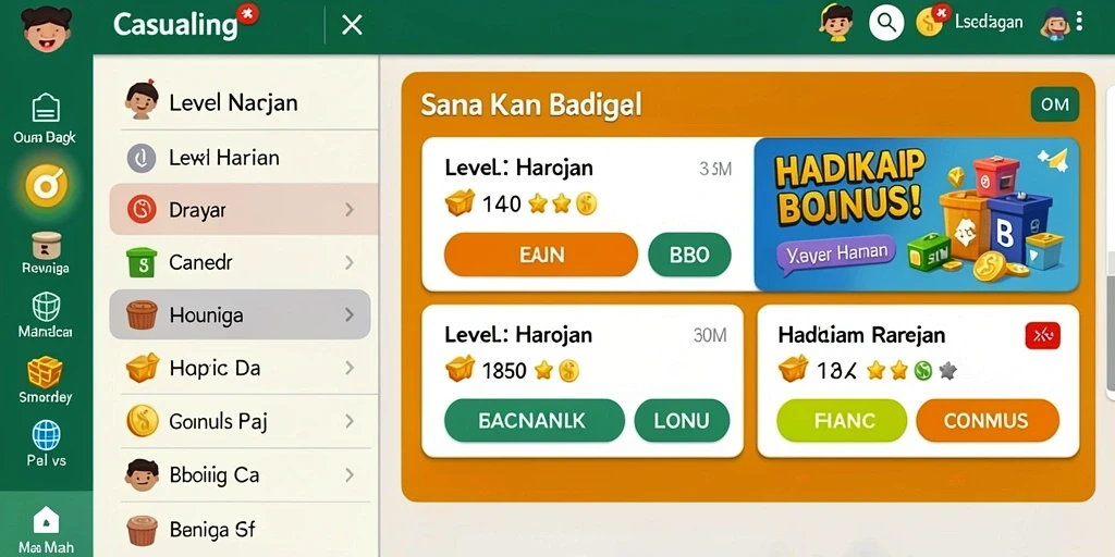 Screenshot menampilkan tampilan awal antarmuka aplikasi UNGUTOTO.