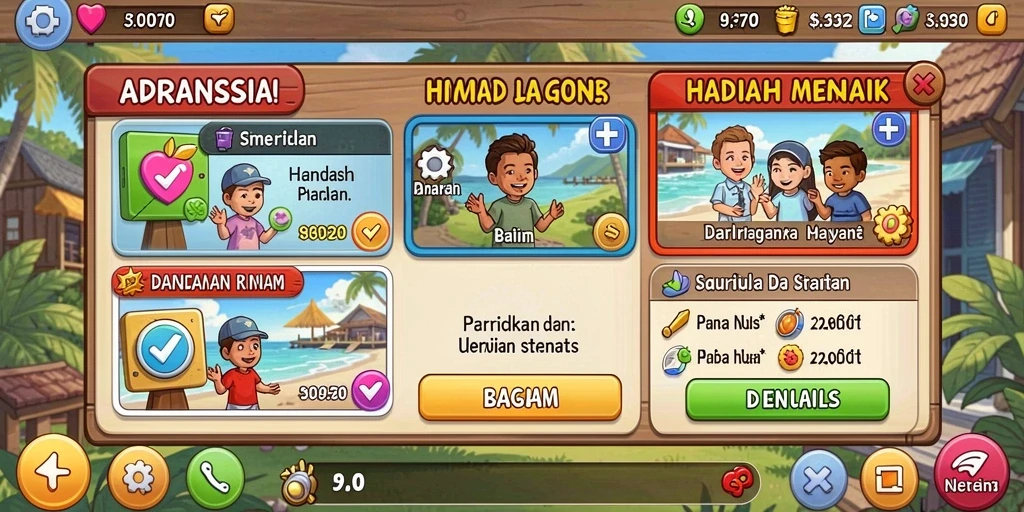 Tampilan antarmuka yang menarik dan mudah digunakan.